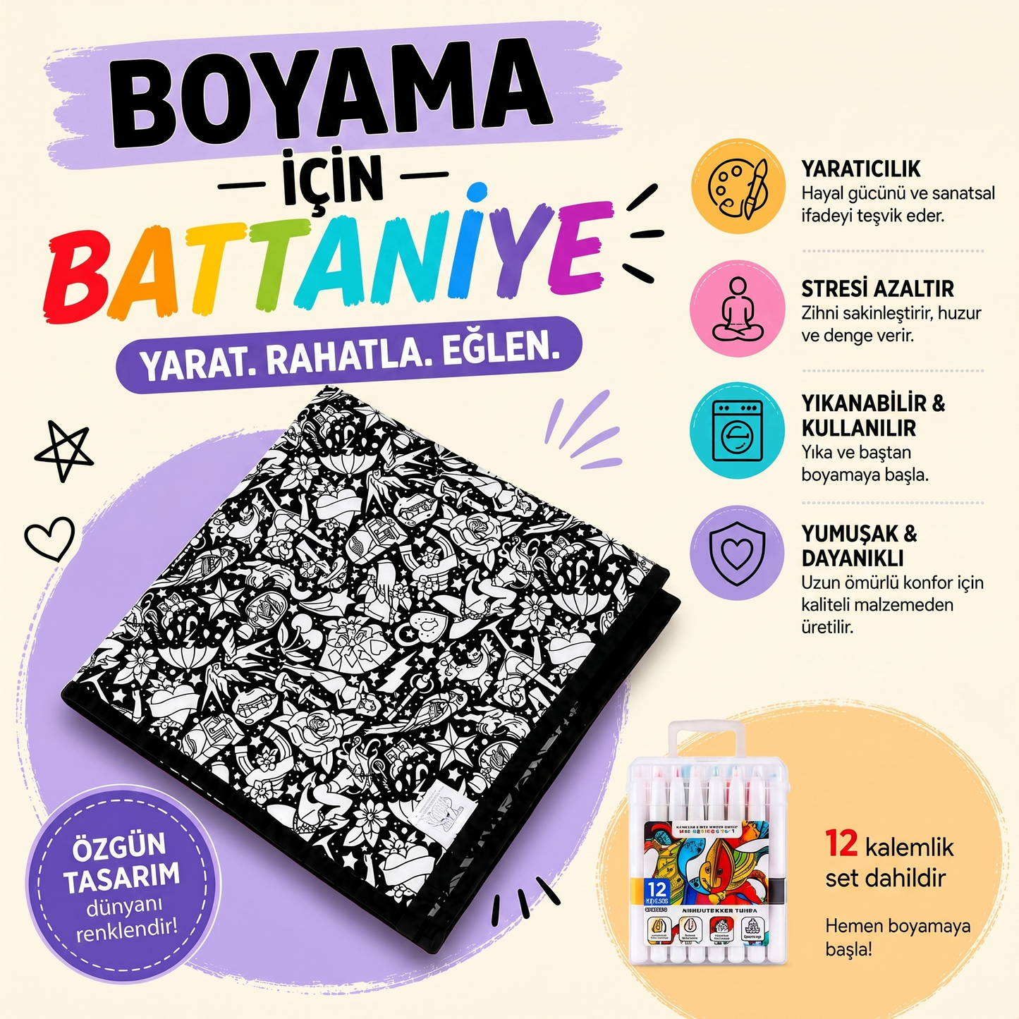 Boyanabilir Battaniye ™